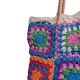 Handmade Patchwork Granny Square Tote Shoulder Bag